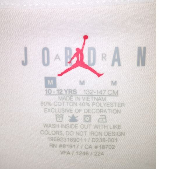 NWT Jordan Air Heat Map Big Boys Graphic T-Shirt White M - Picture 6 of 9